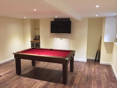Basement Conversion for Games Room
